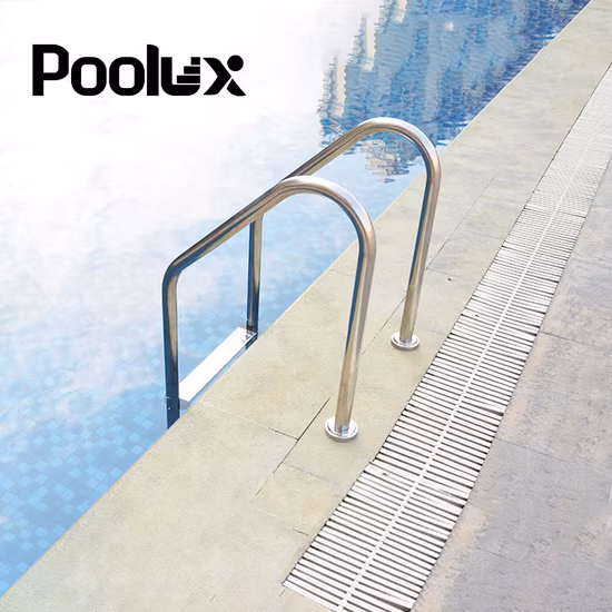 Precio de fábrica de alta calidad al aire libre con pasamanos de seguridad para piscina y piscina de SPA escalera de Material de acero inoxidable